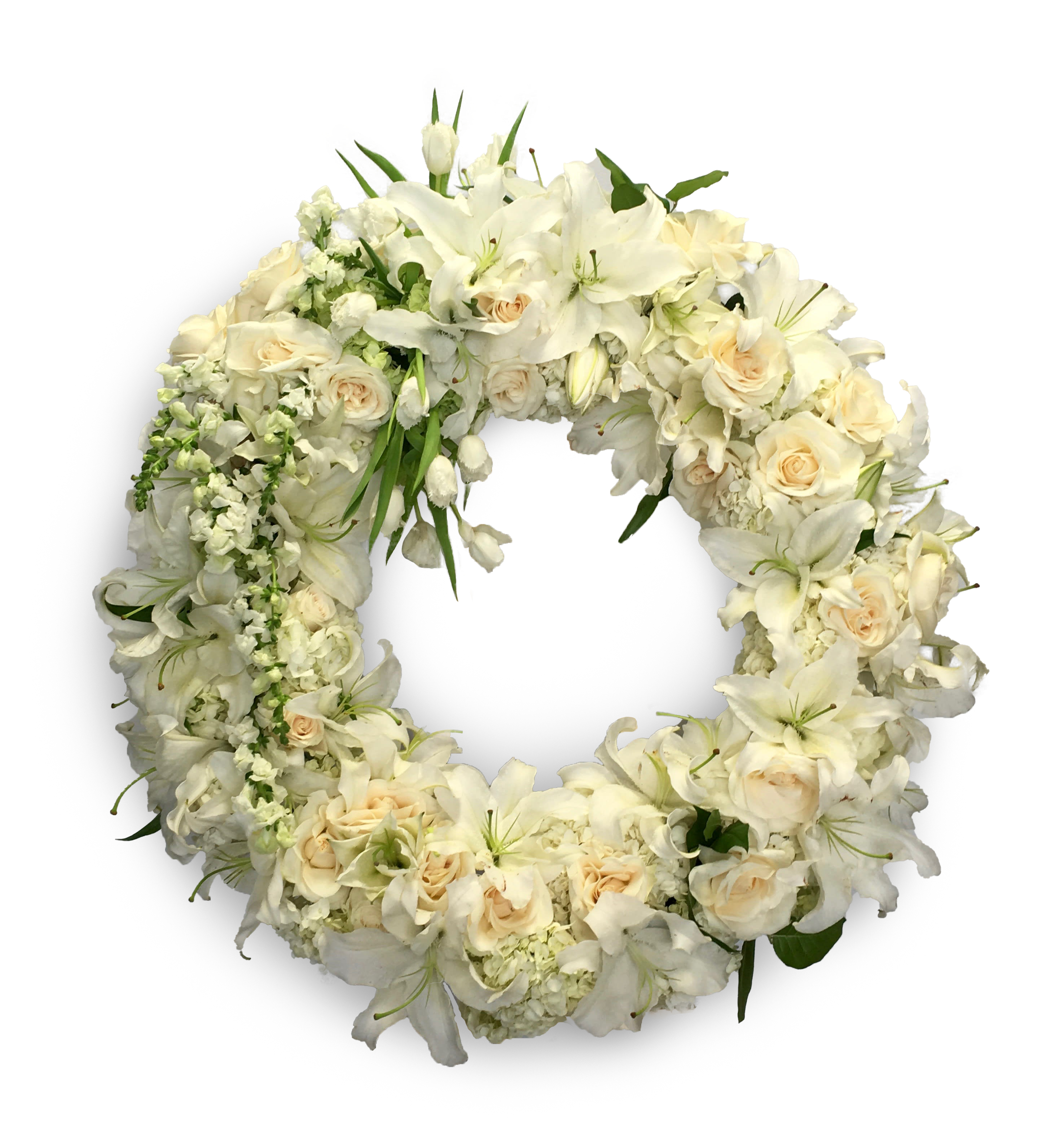 Coroane funerare flori albe
