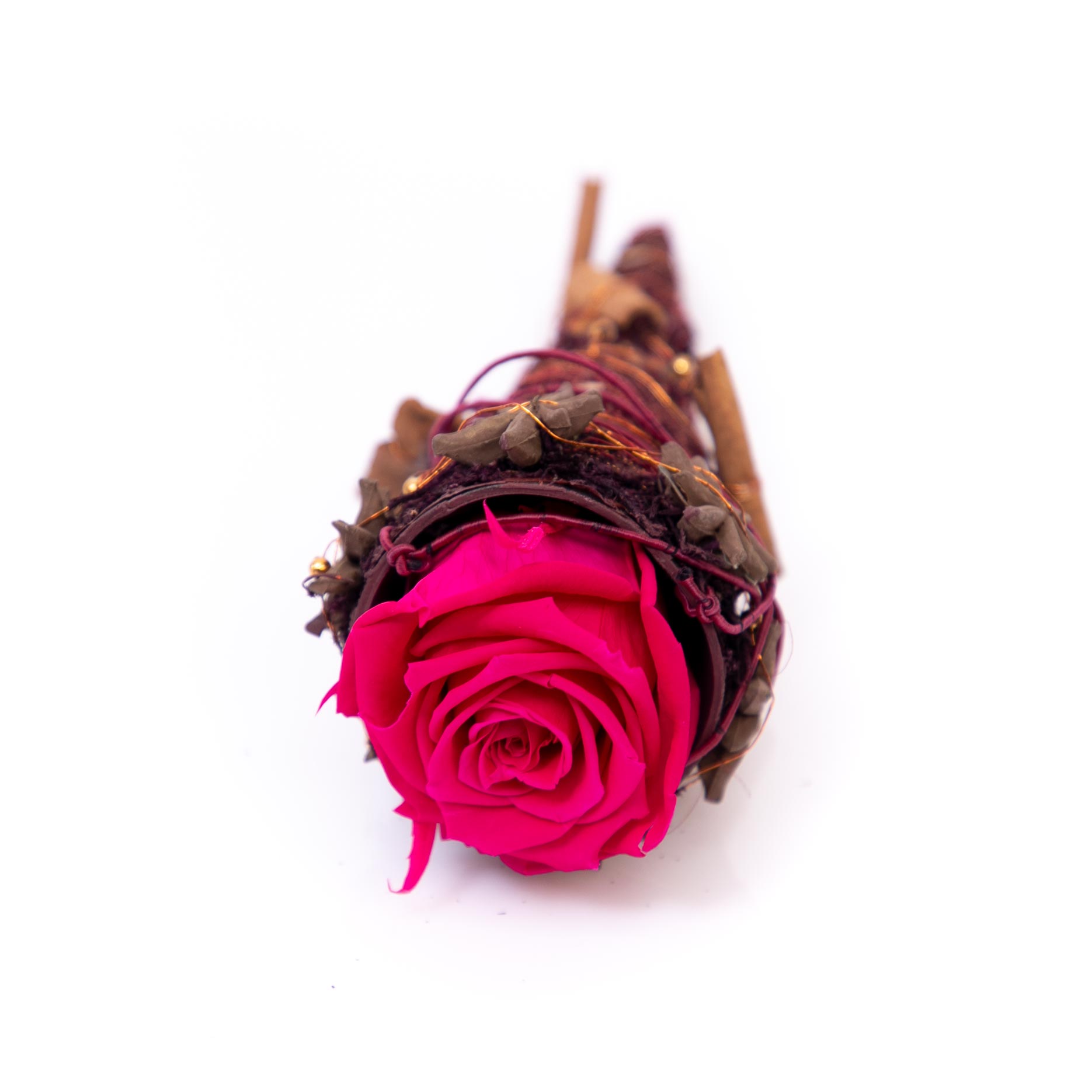 Trandafir criogenat cyclam in con cu scortisoara