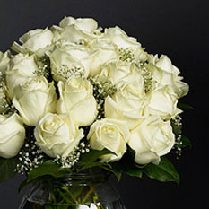 buchet de trandafiri albi