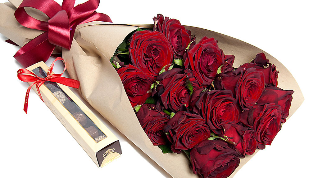 trandafiri sfantul valentin - bouquet du rose