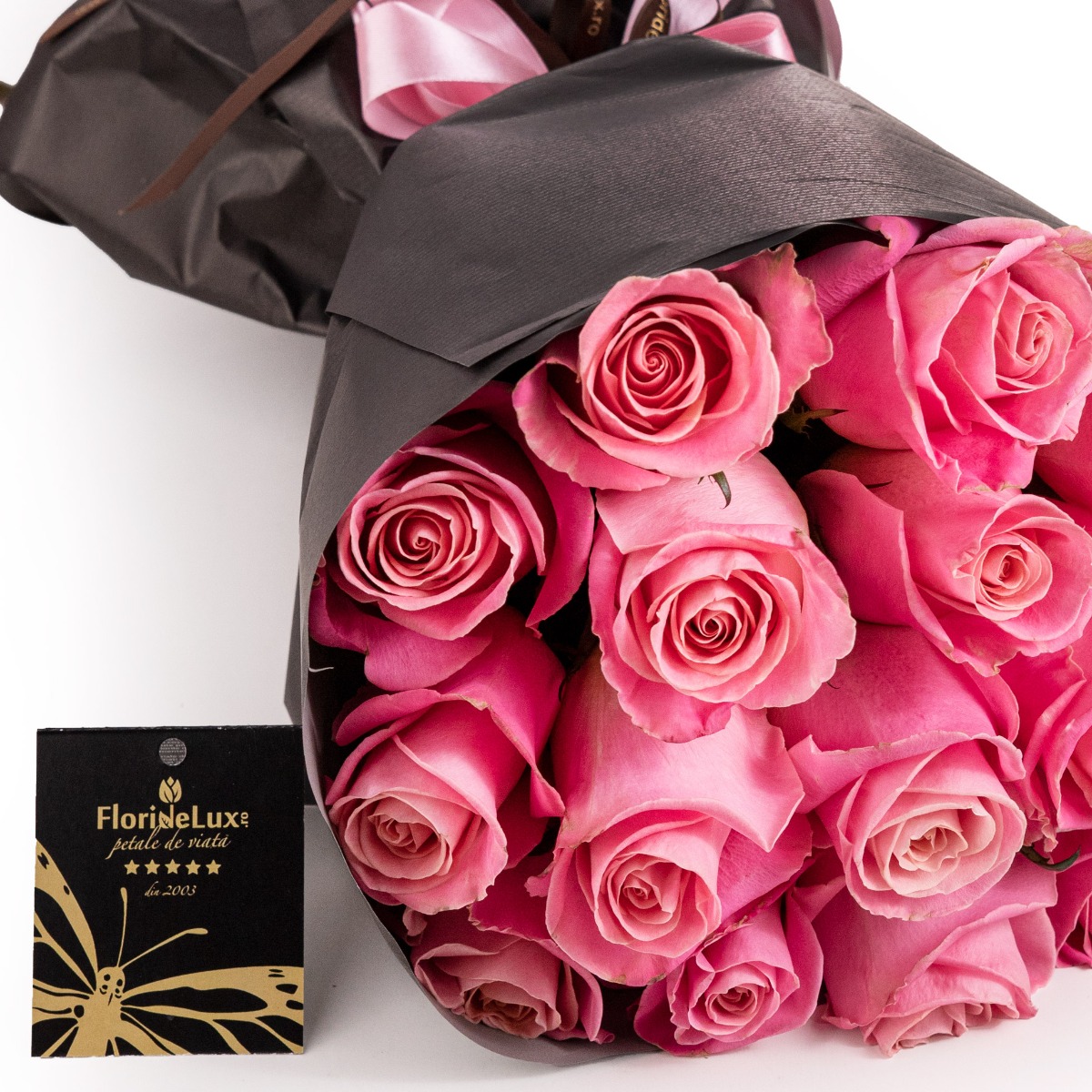 Buchet trandafiri roz Fancy Love