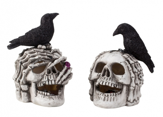 Craniu cu LED si sunet - decoratiune Halloween