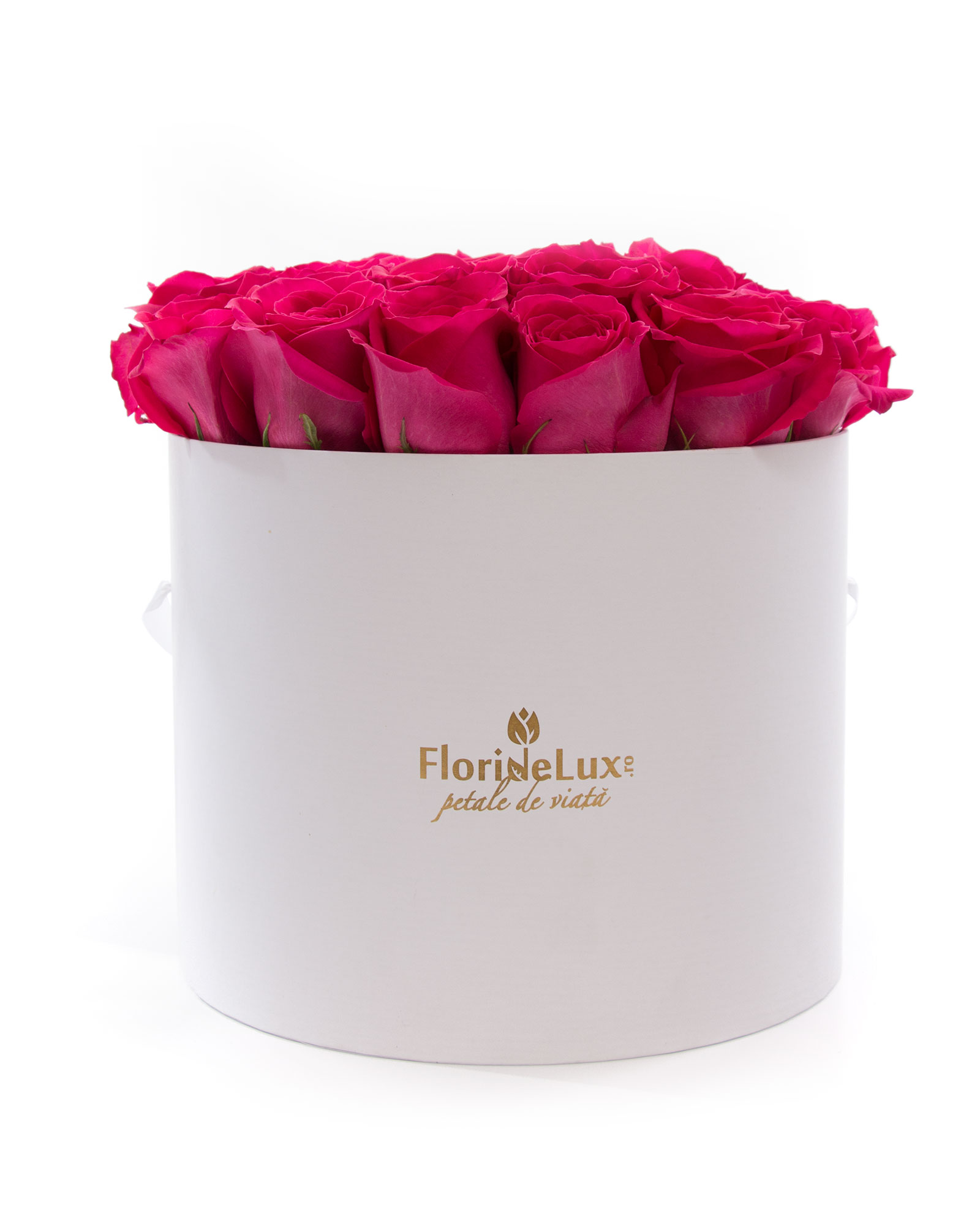 Cutie eleganta trandafiri cyclam si Bollinger Rose