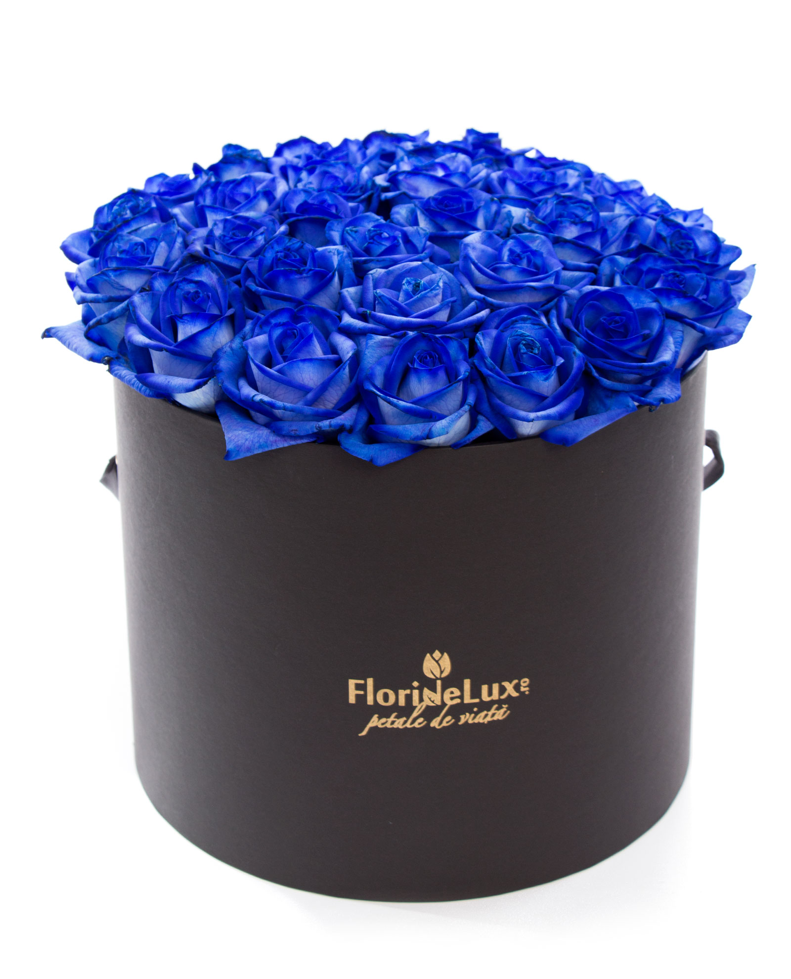 Cutie 27 trandafiri albastri si Chimney Rock