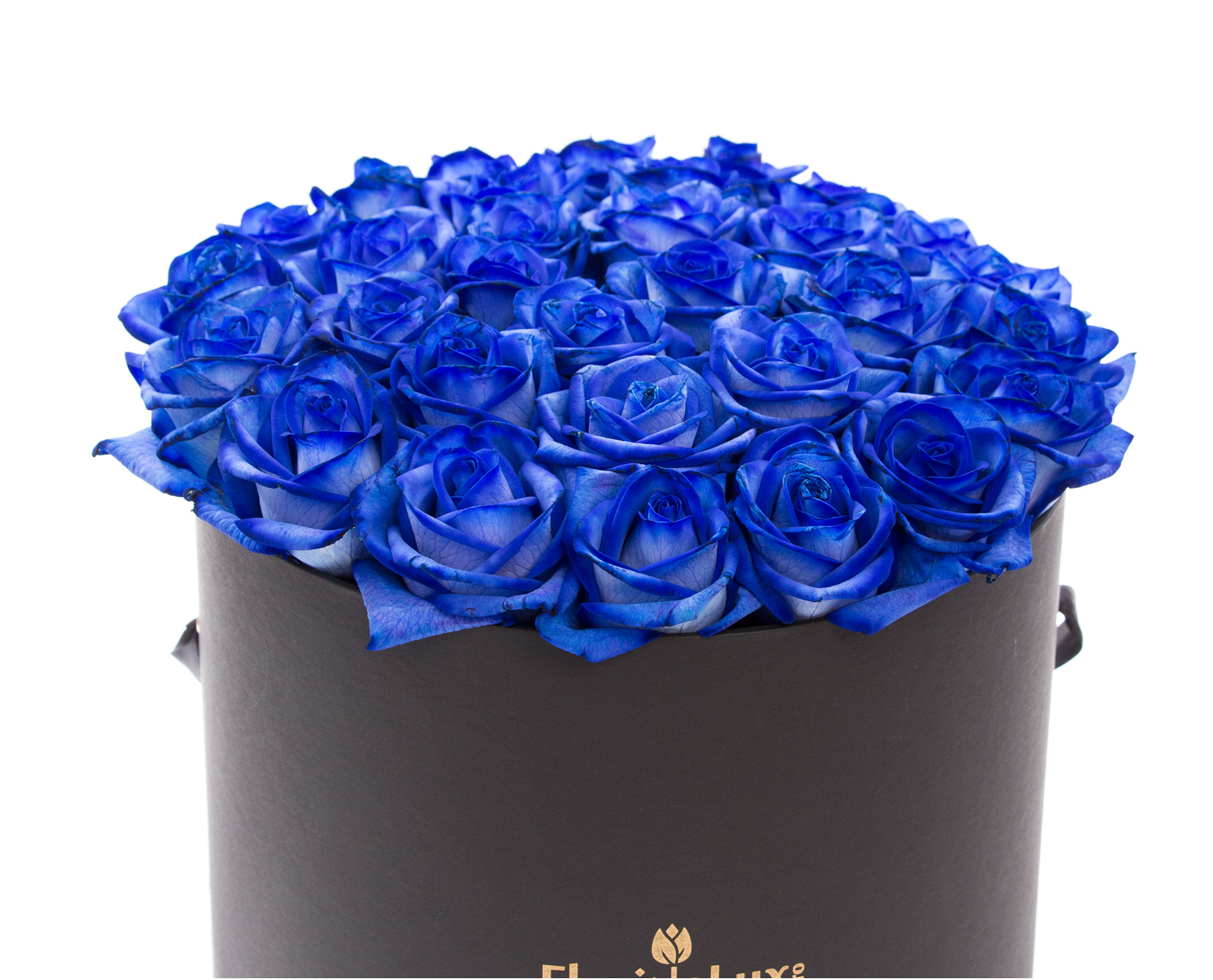 Cutie 27 trandafiri albastri