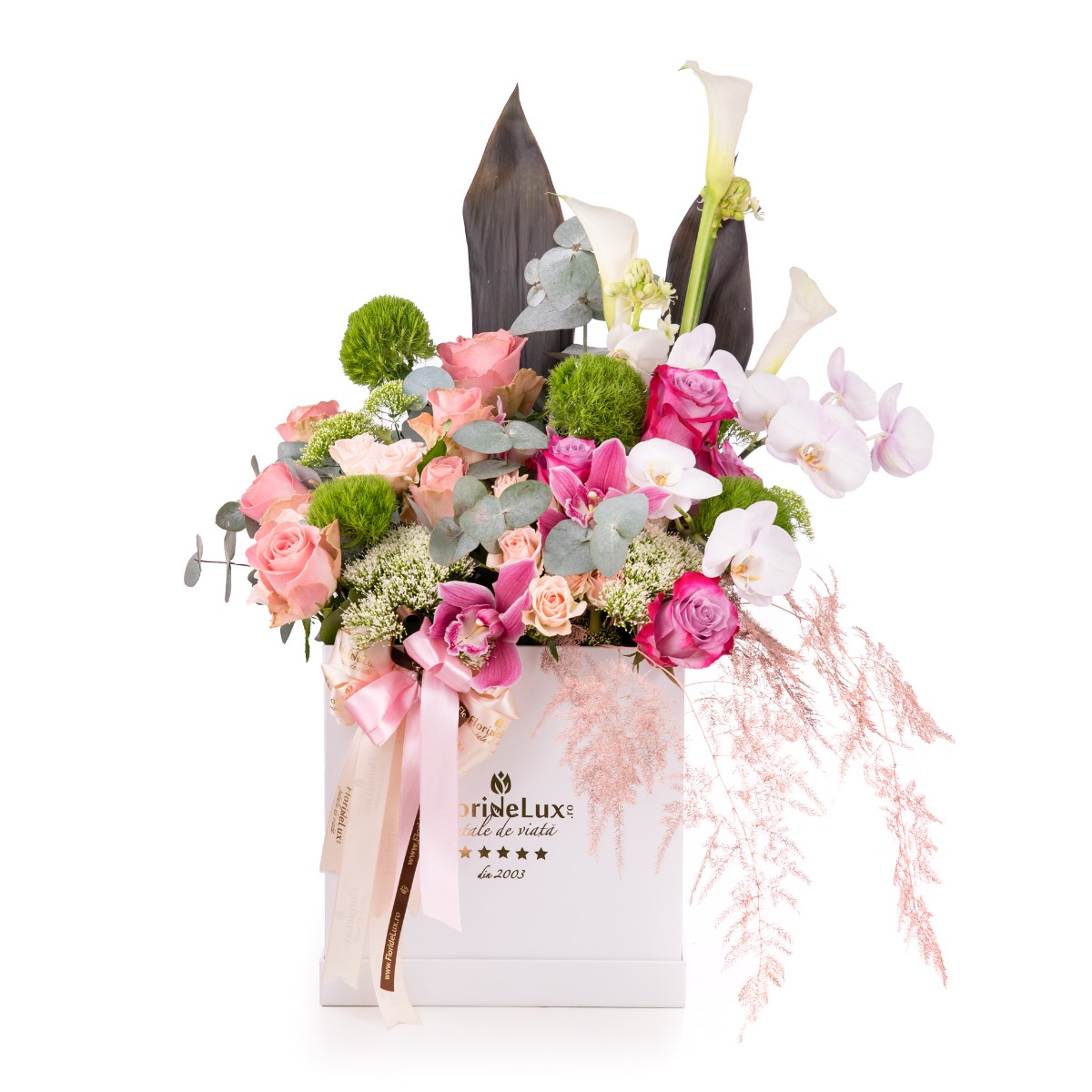 Flori parfumate in cutie eleganta