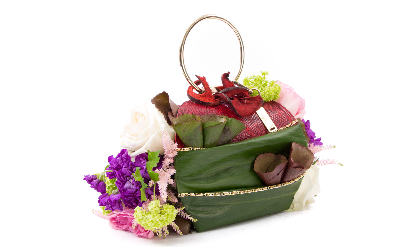 Poseta cu flori Petite Bag, comenzi flori online
