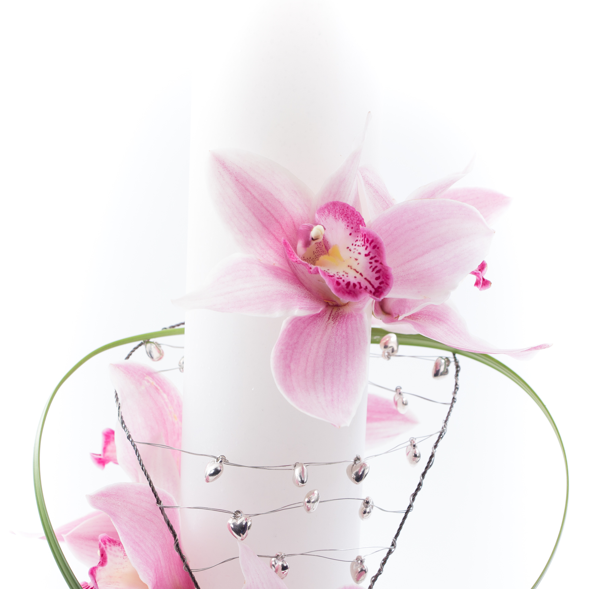 Lumanari nunta orhidee