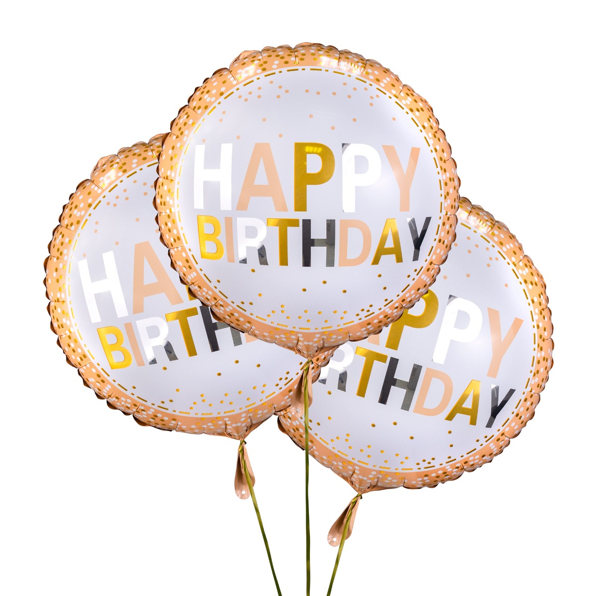 Set 3 baloane heliu Happy Birthday