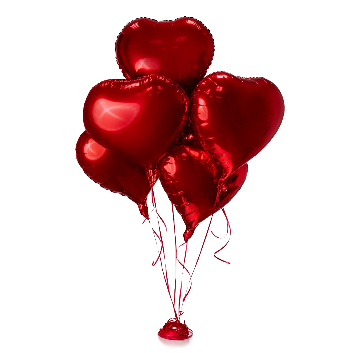Set 5 baloane heliu inima