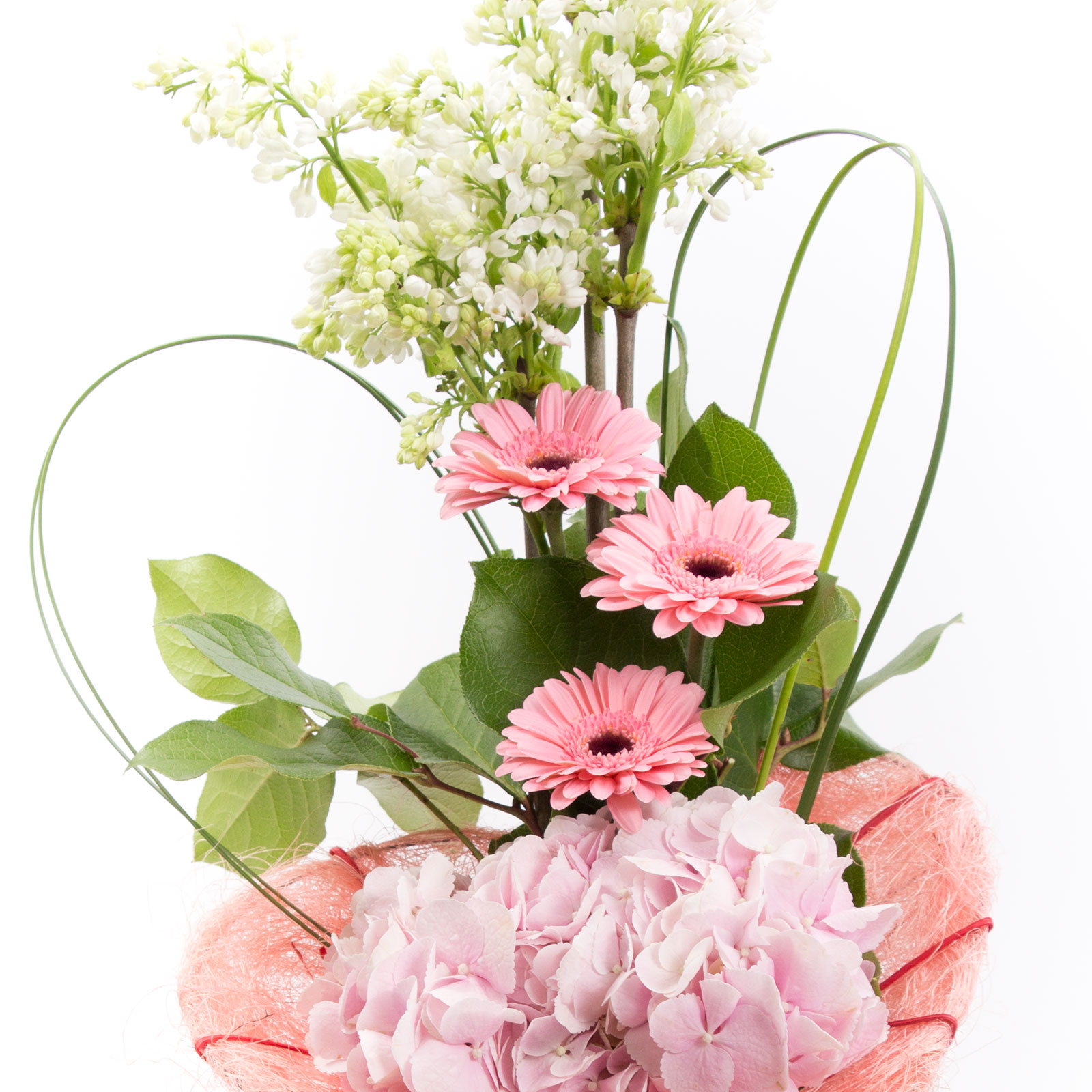 Aranjament floral romantic si elegant