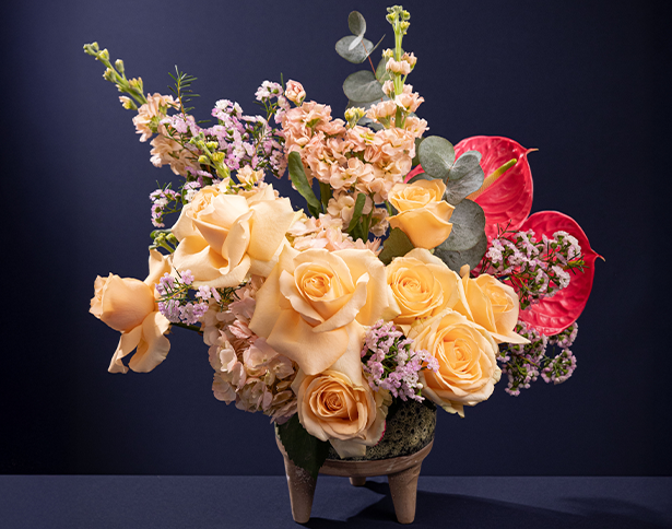Buchet de flori reprezentativ pentru colectia de vara FloriDeLux.ro