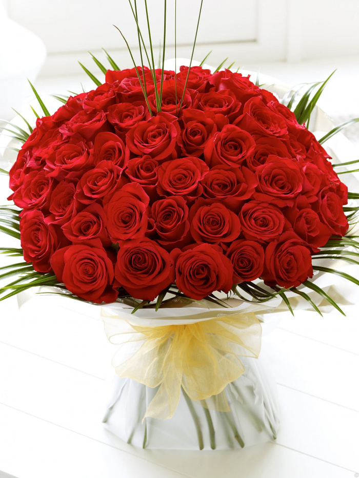 Buchet 49 trandafiri rosii – imaginea 1