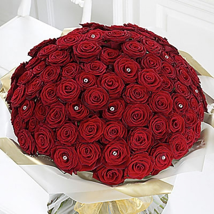 Buchet 99 trandafiri – imaginea 1