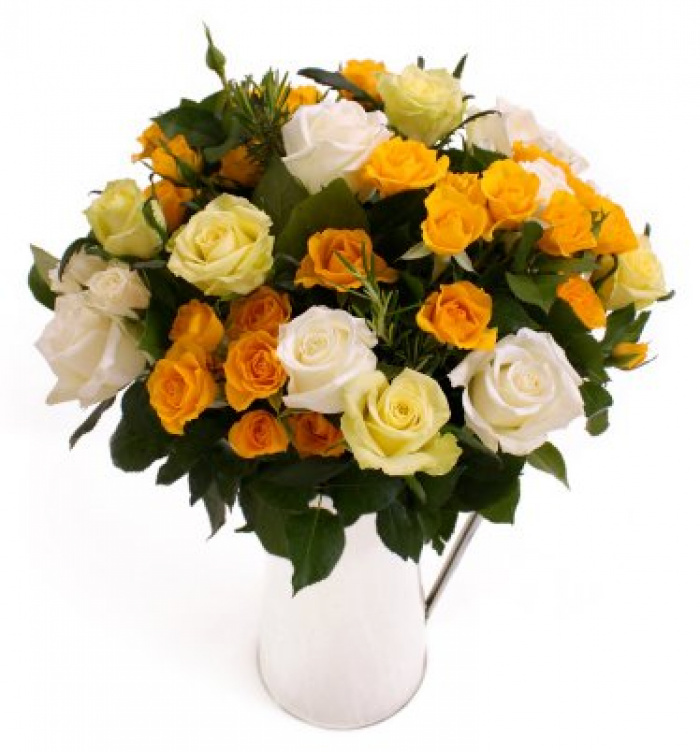 Buchet 29 trandafiri nuante de galben – imaginea 1
