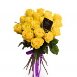 Buchet trandafiri galbeni – Premium