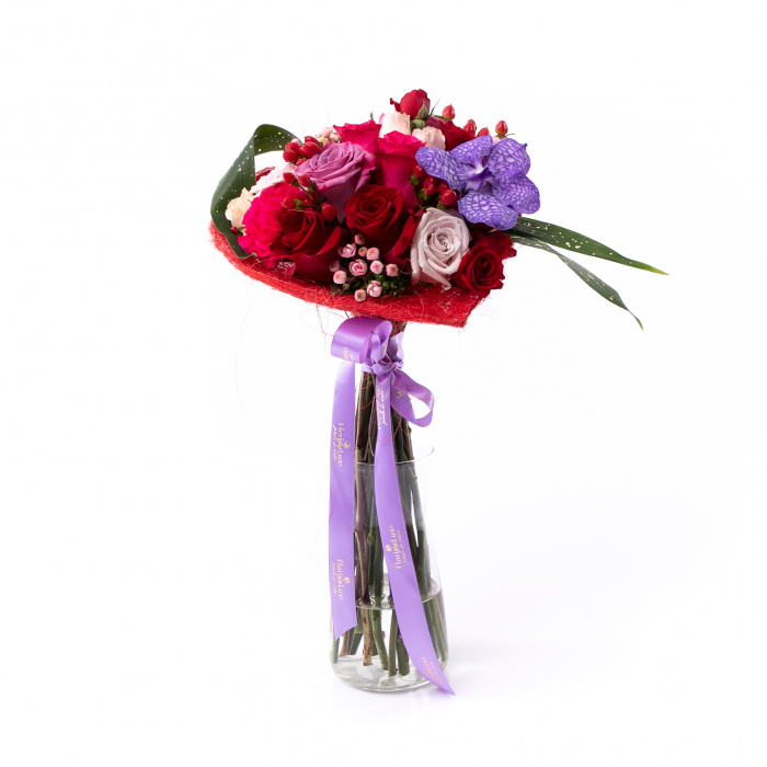 Buchet inima de trandafiri – imaginea 3