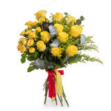 Buchet din trandafiri galbeni solari – Premium