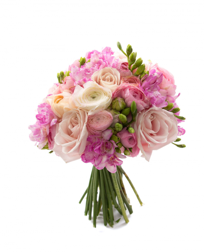 Buchet domnisoare de onoare trandafiri roz – imaginea 1
