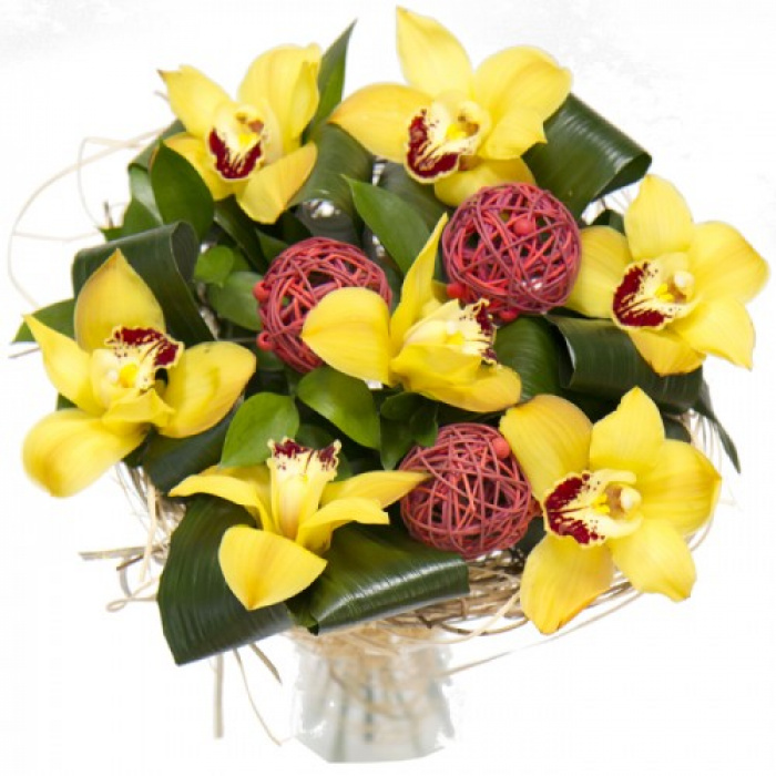 Buchet cupe orhidee imperiala – imaginea 1
