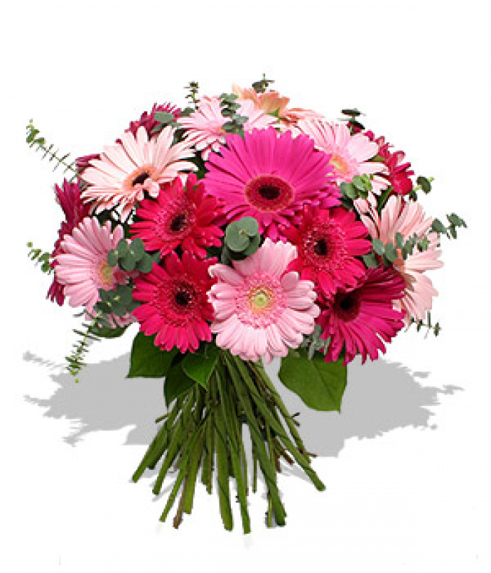 Buchet 21 gerbera multicolore – imaginea 1