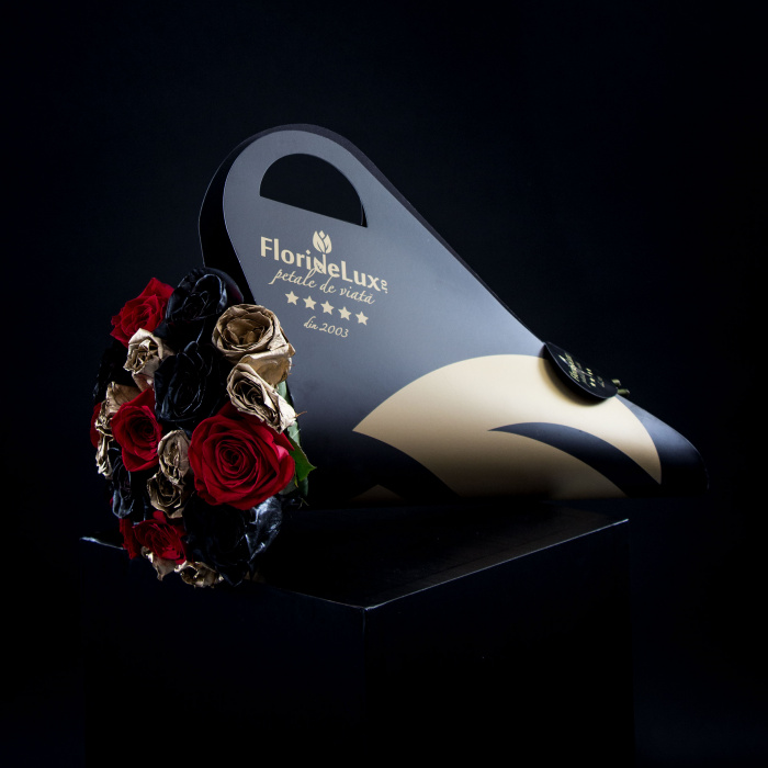 Buchet de lux Golden Heart – imaginea 1