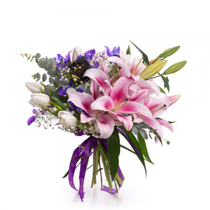 Buchet crini, irisi si lalele – imaginea 1
