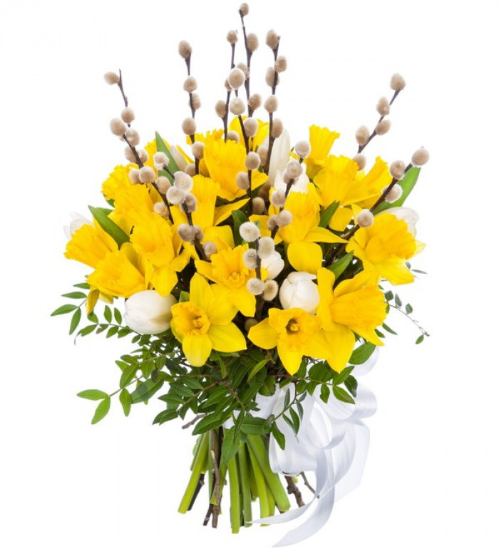 Buchet narcise si lalele – imaginea 1