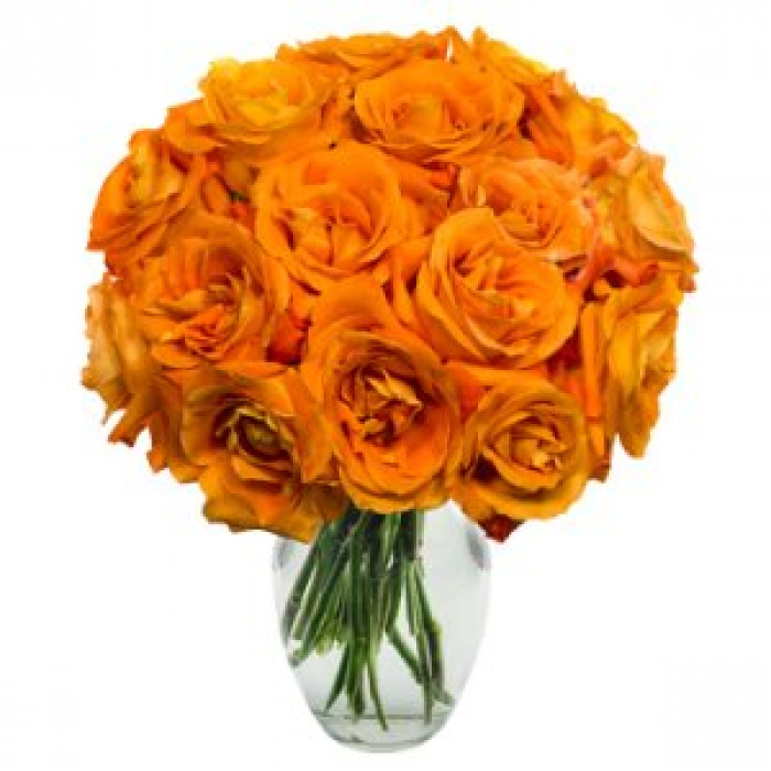 Buchet de 45 trandafiri portocalii