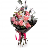 Buchet de flori trandafiri roz – Premium