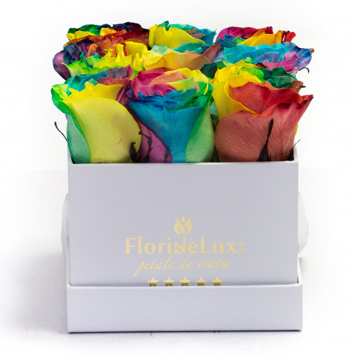 Cutie trandafiri rainbow – imaginea 1