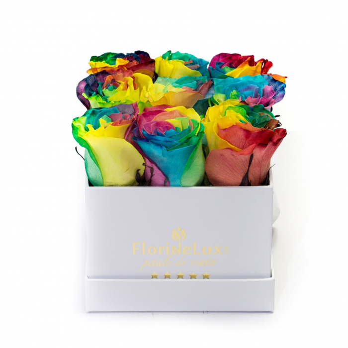 Cutie trandafiri rainbow – imaginea 4