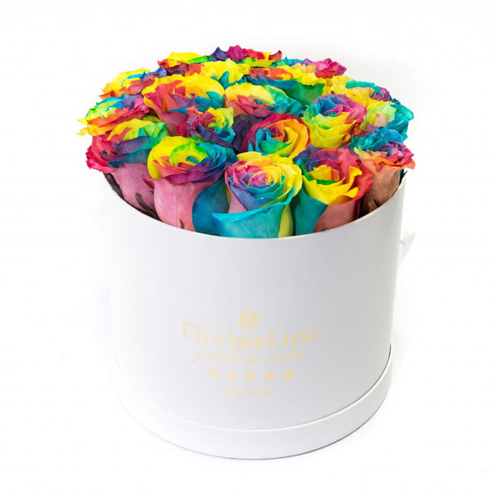 Cutie cu trandafiri curcubeu – imaginea 4