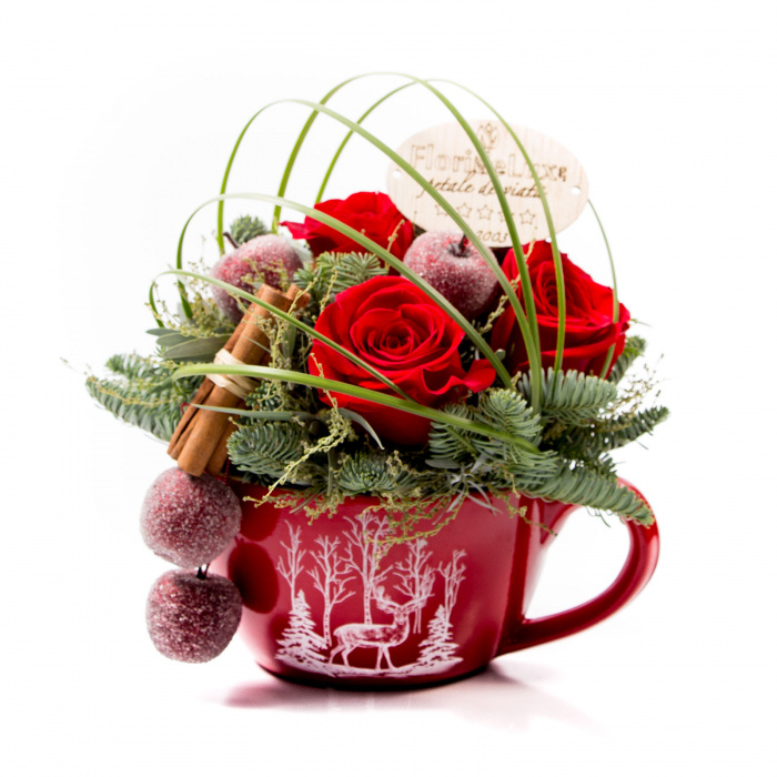 Cana cu flori Hello, Winter! – imaginea 1