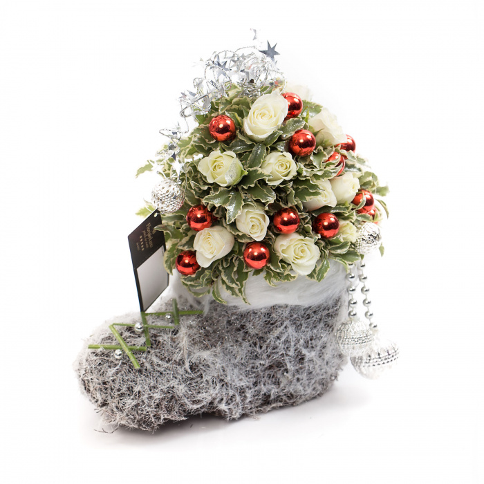 Pom Craciun floral – imaginea 1