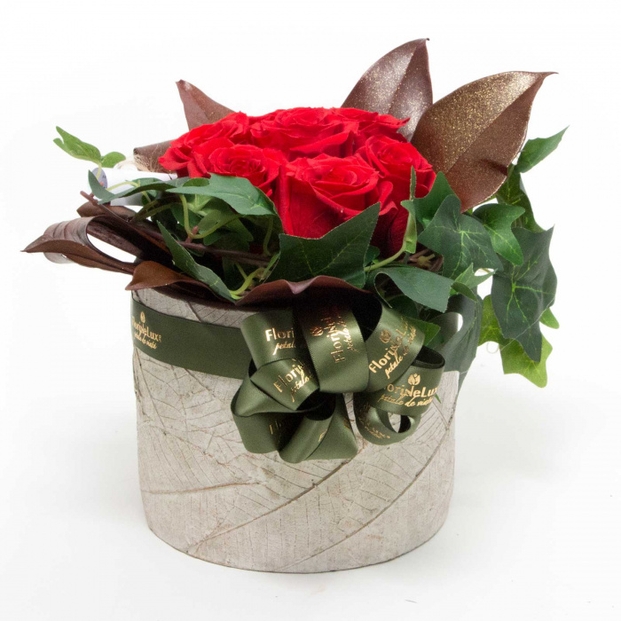 Aranjament floral trandafiri criogenati – imaginea 1