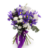 Buchet cu irisi albastri – Premium