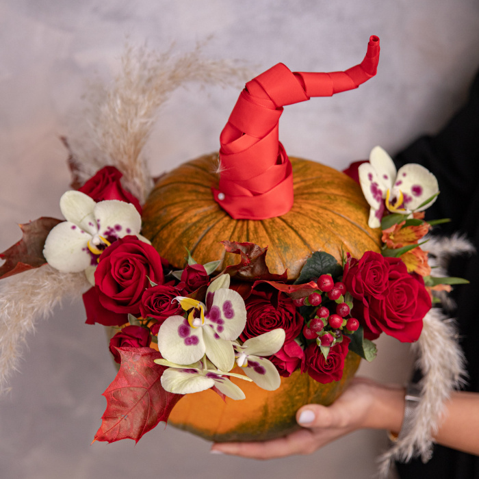 Dovleac de Halloween elegant – imaginea 3