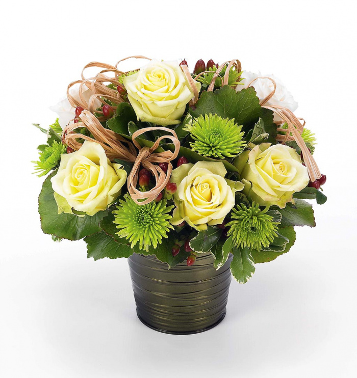 Aranjament floral rustic si primavaratic – imaginea 2