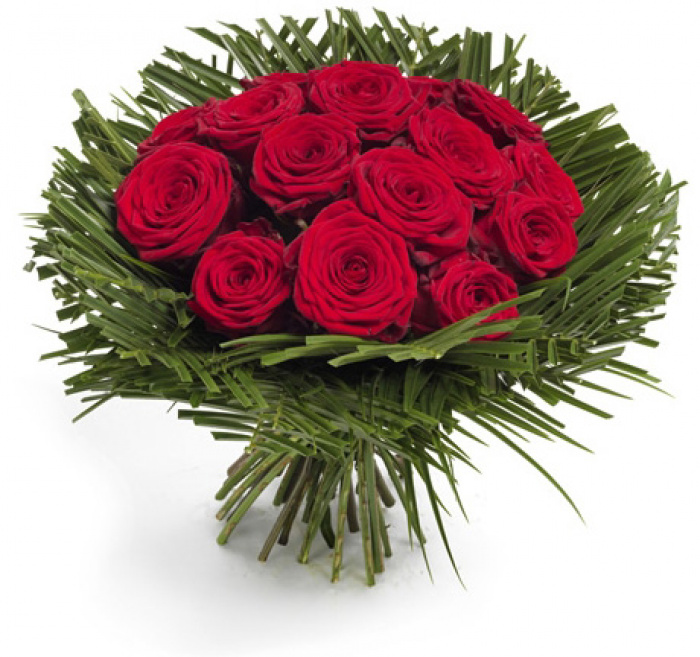 Buchet trandafiri cu decor inedit