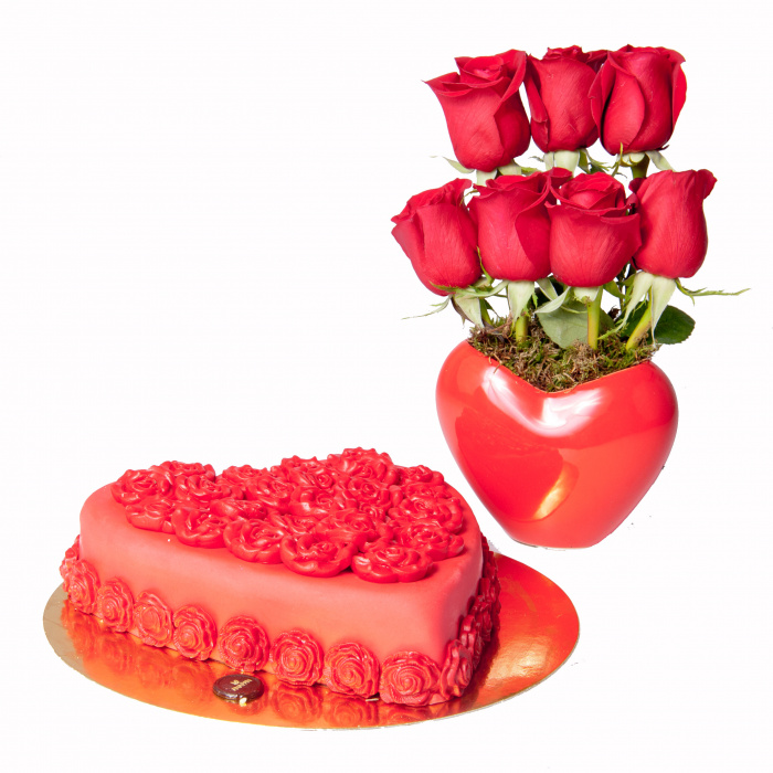 Trandafiri si un tort romantic – imaginea 1