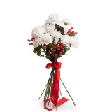 Buchet garoafe albe – Standard