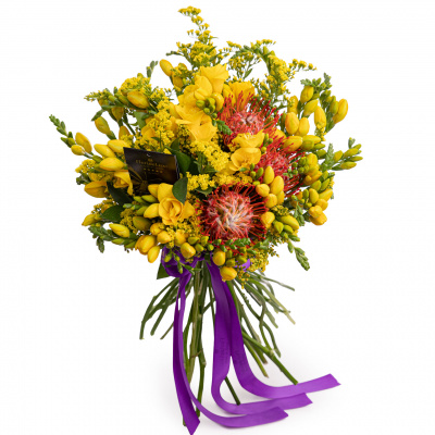 Buchet frezii galbene