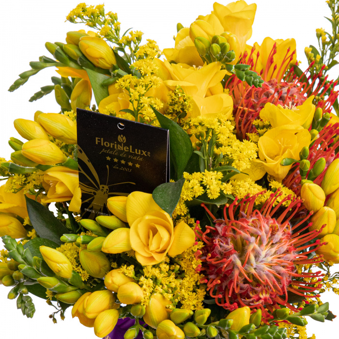 Buchet frezii galbene – imaginea 2