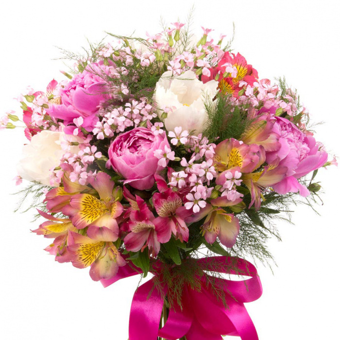 Buchet Serbet de Bujori – imaginea 2