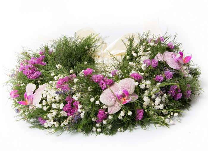 Coronita de flori orhidee superba – imaginea 1