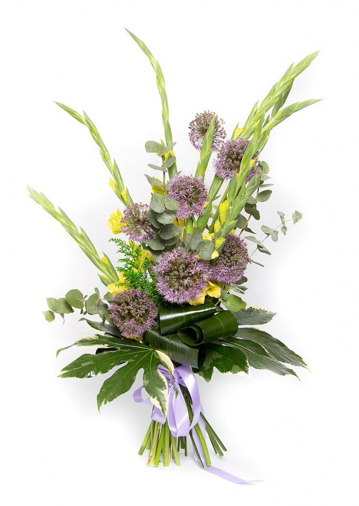 Buchet gladiole galbene – imaginea 1