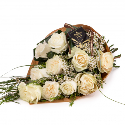 Buchet din trandafiri albi