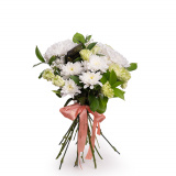 Crizanteme albe si dianthus – Standard