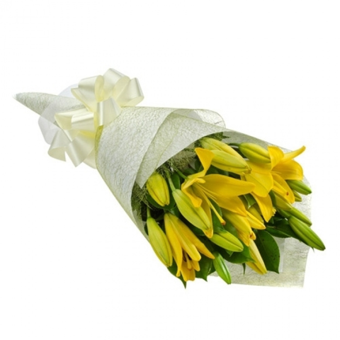 Buchet de 5 crini galbeni – imaginea 1